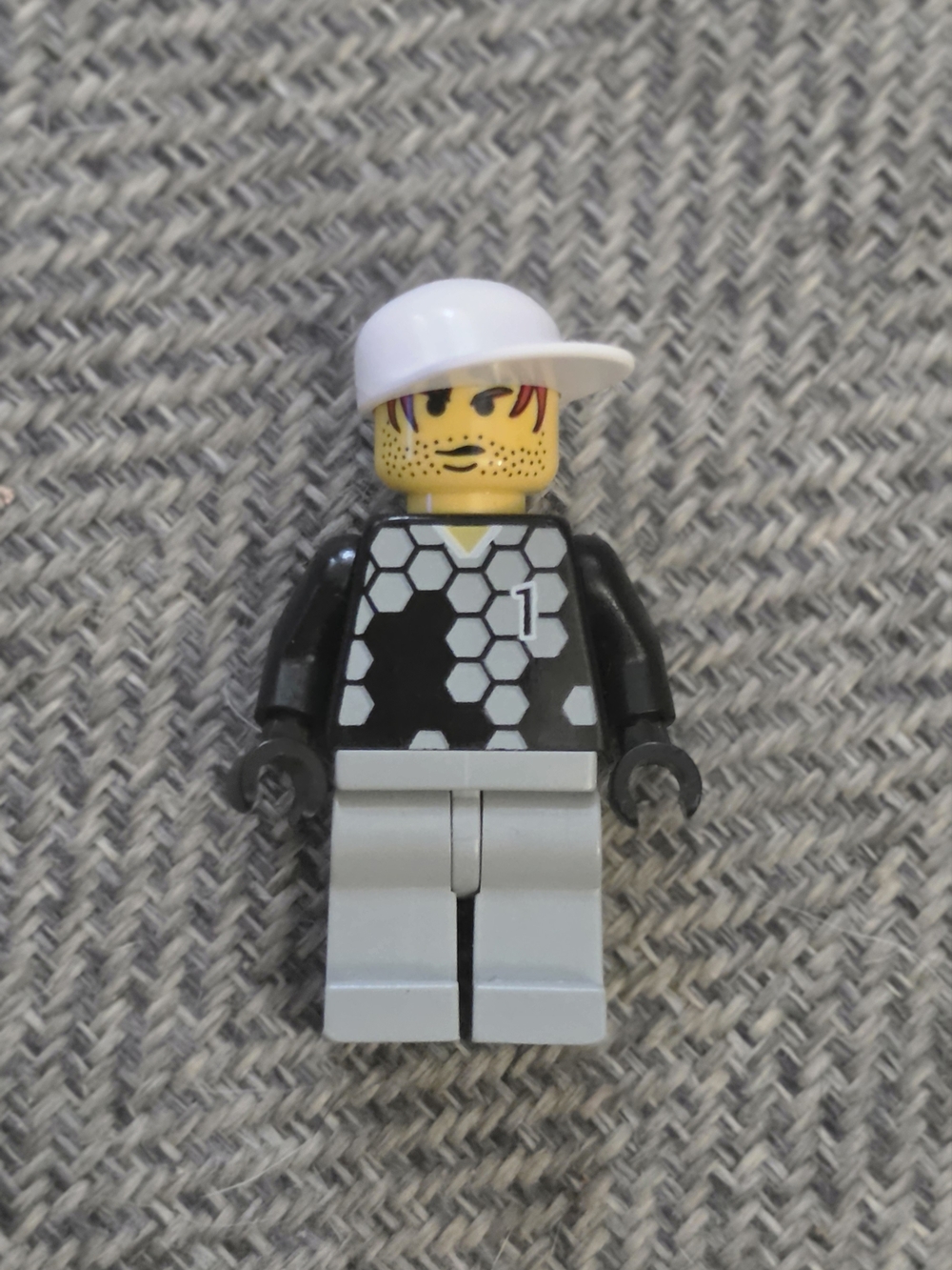 LEGO White Goalie Minifigure for Soccer Player Set 3420/3425 Soc098